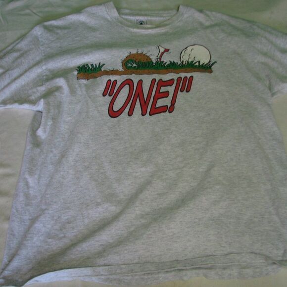 Vintage Golf Hole-In-One Graphic T-Shirt - Picture 1 of 7